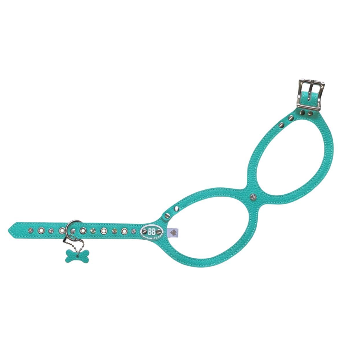 バディーベルト ハーネス 5号 ロビンズエッグブルー スワロフスキー